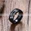 KSF Wholesale 8mm Black Titanium Rings With Cable Latest Design Rings Wholesale
