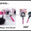 3D Bomb Curl Brush Styling Salon Round Hair Curling Curler Comb Tool PINK New