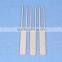 Nature bamboo materials double fork for BBQ with custom logo