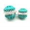 Promotional soft rubber dog chewing ball tooth cleaning pet dog ball toy