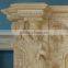 French Style Marble Fireplace Mantel with Lady Statue