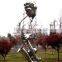 Metal decorative guitar sculpture for garden wholesele