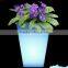 LED large garden flower pots blue /led plastic small cube led flower pot bangkok plastic flower pot