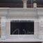 High quality home decoration marble fireplace with lion head