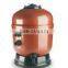 swimming pool top-mount sand filter for water treatment