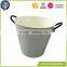 Galvanized vase handle ice metal bucket