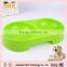 2015 High Quality Plastic Double Dog Dish / Colorful Double Dog Bowl,2015 High Quality Plastic Colorful Pet Bowl