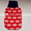 Christmas kintted cover for hot water bottle