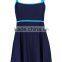 Backless Swimsuit Wholesale Women Ladies Bandeau Color Contrast Swimdress One Piece Bathing Suit High Waisted Swimsuit