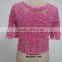 crochet garment manufacturer ladies summer lace top