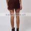 Popular 2016 Angled Wrap Airtex Mini Skirt Wine Elegant Skirts Curly Willow Table Skirts