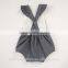 Toddle Girl Summer Baby Clothes Lace Denim Flutter Sleeve Boutique Romper