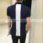 2016 fashion custom 100 cotton two color polo shirt with double pocket