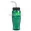 USA Made 27 oz Transparent Sports Bottle With Straw Lid - BPA/BPS-free, FDA compliant and comes with your logo