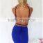 Women's Sexy Triangle Bra Backless Tops Bodycon Mini Skirt Suits Beach Dress