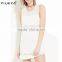 New Design Women Cotton Lace Perspective Sleeveless Casual Dresses Sexy Dress for Ladies