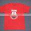 custom plain color short sleeves t-shirt tubes