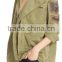 Women Long Sleeve Denim Jacket Loose Jacket Turn-down Collar Women's Embellished Military Shirt Jacket