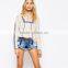 Latest ladies chiffon women tops casual fashion blouse for women 2016