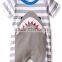 Wholesale funny 3D baby rompers shark newborn baby clothes rompers animals pattern