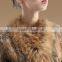 Factory Direct Supply Europe and the United States raccoon fur collar rabbit fur woven fur coat casual jacket