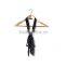 Polyester Multifunction Skinny Scarf Black White Pentagram Star Choker