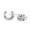 304 Stainless Steel Spacer Beads C Shape Antique Silver Initial Alphabet/ Letter