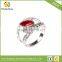 New Fashion Jewelry Beautiful Gold Crystal Rings For Women Love Engagement Ring Wedding party Gift