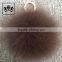 2017 Factory cute pom pom ball real fox fur balls keychain gadgets