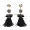 XP-TE-2109 Silk Morocco Handmade Tassel Beaded Earring