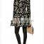 new arrival jacquard knitted elegant women's long coat low price