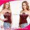 Mature Woman Steel Boned Red Underbust Back Lacing Waist Slimming Corset