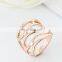 Lostpiece 2017 New Arrival Fashion Irregular Bird Nest Women Rose Gold Ring 316L Stainless Steel Finger Ring Jewelry