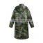 Wholesale motorcycle raincoat pe pvc waterproof fabric camouflage rainsuit
