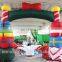inflatable christmas arch with gift and candy