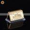 WR US Dollar 24k Bill Note Gold Bar Quality 999.9 Gold Banknote Metal Bars with Plastic Case for Souvenir Gifts