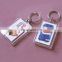 promotional clear custom blank souvenir plastic photo frame key chain picture insert logo plastic clear photo key ring