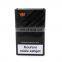tin cigarette metal box with hinged lid just for one box of cigarette