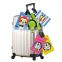 Custom 3D soft silicone luggage tag custom airplane travel luggage tag