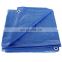 blue color heat resistant customizable size pe tarpaulin for covering hay bale
