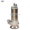 Wastewater treatment stainless steel sewage submersible pump list