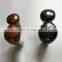 Carbon fiber speed car gear shift knob with mahogany checkered