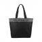 canvas cheap tote bag with zippered black plain blank cotton canvas tote bag in bulk with gusset