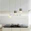 modern three head or six head fashion acrylic LED pendant fixture candle shape hanging chandelier
