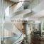 safety customized balustrade curved tempered glass for stairs