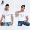 Summer 2016 moon printed bulk top tee white t-shirts