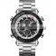 Skmei watch 1636 3atm waterproof stainless steel case back men business digital watch