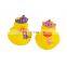 Promotional Squeaky Bath Toy Green Rubber Duck with Custom Logo