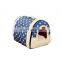 Hot sale colorful portable soft round small cute cheap comfortable pet cages carriers & amp houses