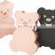 Innovate animal bear shape irregular empty flower decoration paper box for soap permanent flower